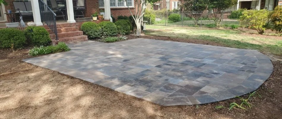 Stone paver on a residential outdoor living space in Huntsville, AL.